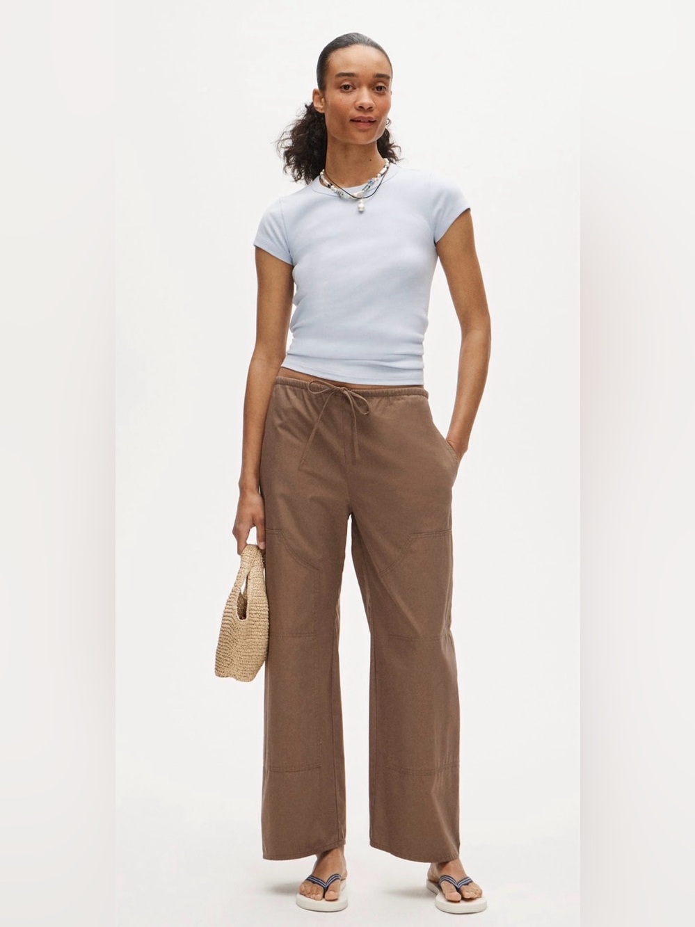 J.Crew Luna pant in cotton poplin Worn Teak XSP